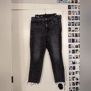 Gap 32 cigarette high-rise jeans